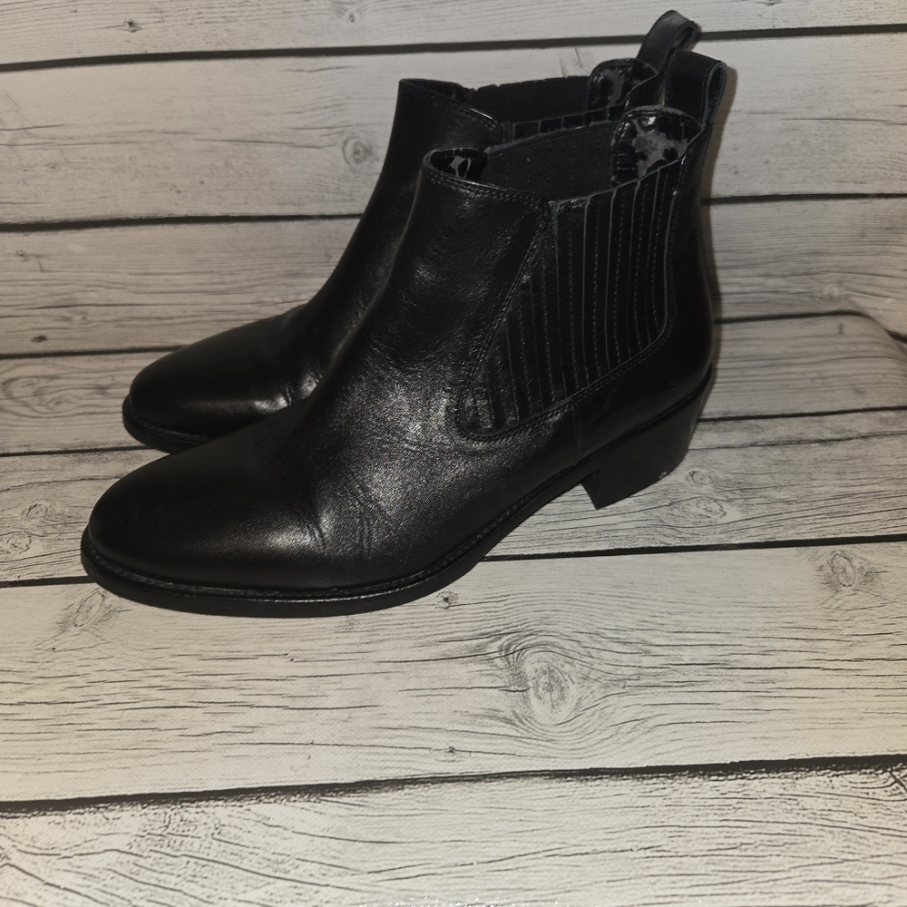 Coach and Four Kisha black Chelsea boots Sz 9.5 - Picture 2 of 7